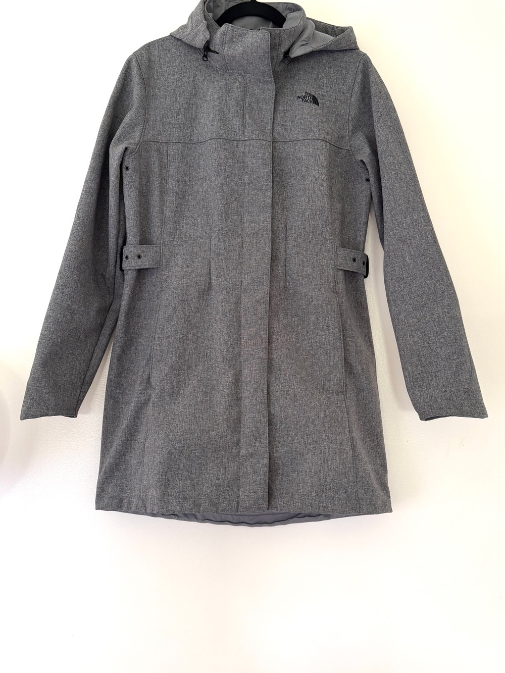 The North Face Women’s Heather Gray Hooded Trench Coat